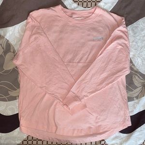 PINK logo crew neck sweatshirt
